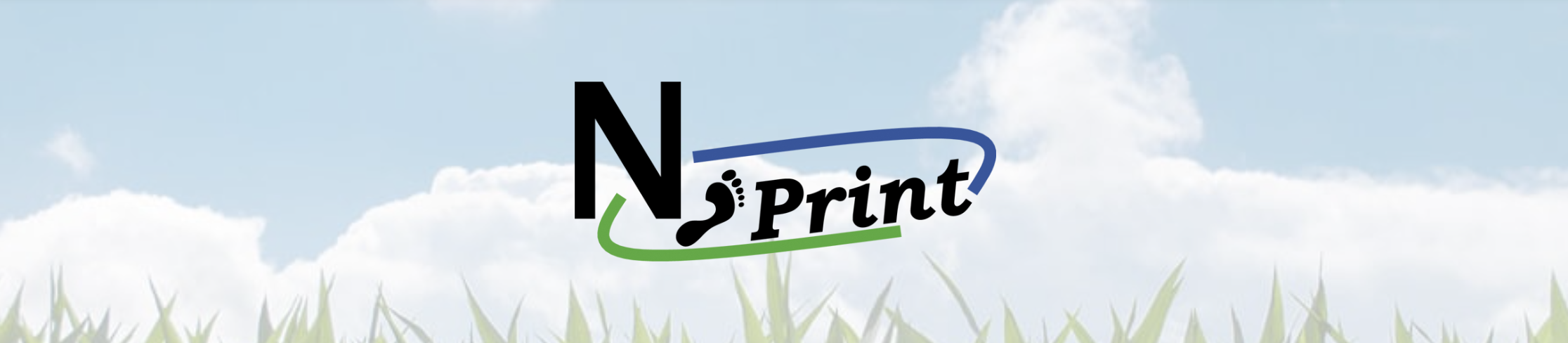 N Print Logo Natural background